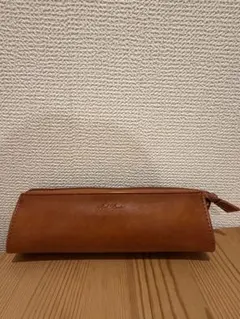 ブラウンレザー筆箱