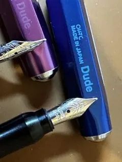 OHTO DUDE 万年筆2本セット F相当＋インク4本