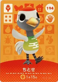 amiiboカード あつ森 ちとせ