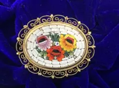 激レア　ローマンモザイク　磁器カメオ　イタリア 激レア ローマンモザイク 磁器カメオ イタリア 激レアローマン