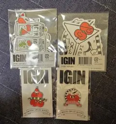 BTSジン JIN IGIN ステッカーピンバッジ4点セット