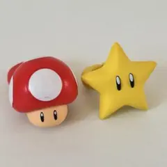 スーパーマリオ　ファッションリング　コレクション　スーパーキノコ　スーパースター