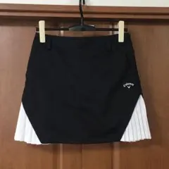 美品　キャロウェイ　ゴルフ　ストレッチ　スカート　M　黒白　callaway