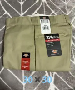 新品未使用 Dickies 874 30×30 ベージュ ディッキーズ