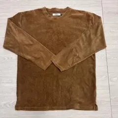 33DEGREES ブラウン コーデュロイ トレーナー M