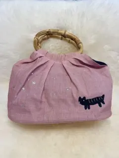 h*a様 美品♡ネコ刺繍　ツモリチサト和装用バッグのサムネイル