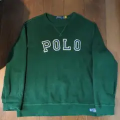 POLO RALPH LAUREN ダークグリーン トレーナー L