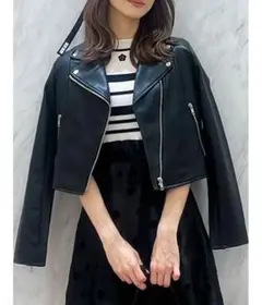 mercuryduo フェイクレザーコンパクトライダースジャケット