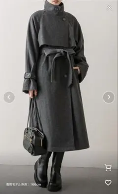 OLIVE des OLIVE オリーブデオリーブ マルチカラーロング丈コート