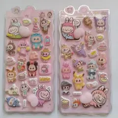 ぷにゅぷにゅシール ラブブ2枚セット
