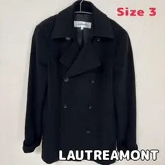 LAUTREAMONT ブラック ピーコート サイズ3 アンゴラ