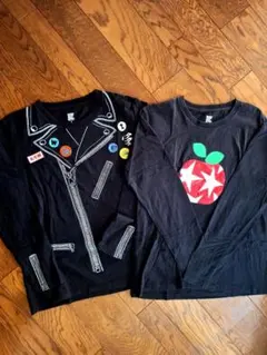 値下げ⤵♥graniph♥レディース長袖TシャツSサイズ2枚組【2デザイン】