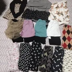 裏起毛パンツとトップスセット