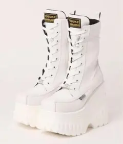 YOSUKE 厚底レースアップミドルブーツ