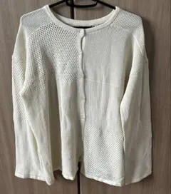 【未使用】AMERICAN HOLICメッシュ編みニットカーディガン