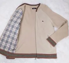 美品✨ BURBERRY ドライバーズ ノバチェック ニット ジャケット L