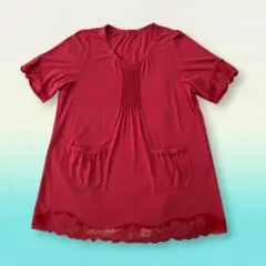 トピーズ　TOPYS チュニック 半袖 朱のサムネイル