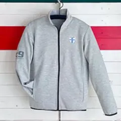 ドライジップJ2・杢グレー　come questo コメクエスト