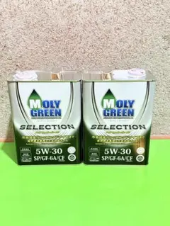 MOLY GREEN 0W-20 エンジンオイル 4L缶 2本セット - メルカリ