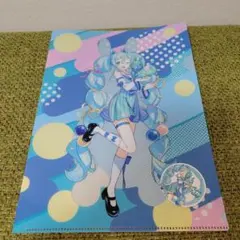 タイトー くじ 初音ミク× RODY K賞クリアファイル ＆ ステッカー 等身