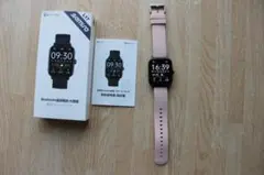 『中古品』スマートウォッチ Bluetooth通話機能付　L117　（ピンク）