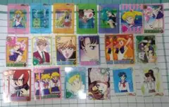 セーラームーンSカード　カードダス　バンダイ　22枚セット　内5枚クリアカード