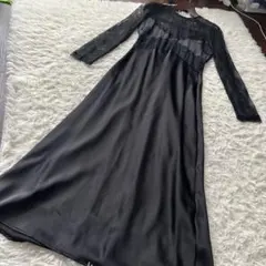 ZARA ロングコンビネーションワンピースM