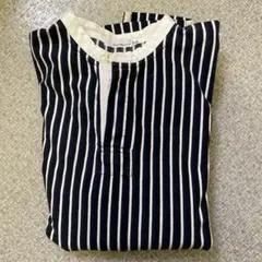 nanamica STRIPE BAND COLLAR SHIRT XS