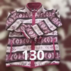 UNIQLO　フリースジャケット ピンク系　130