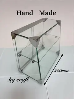 レトロ 台形ガラスショーケース 3段 スライド扉 コレクションケース 什器 レトロ 台形ガラスショーケース 3段 スライド扉 コレクションケース