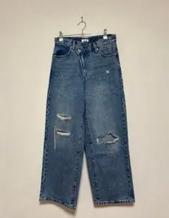 LOWRY FARM ダメージ加工デニムパンツ