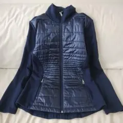 RLXラルフローレン　キルティングジャケット　切替え　フルジップ