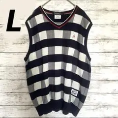 ルコックスポルティフ ゴルフ ウォッシャブル Vネック ニットベスト L