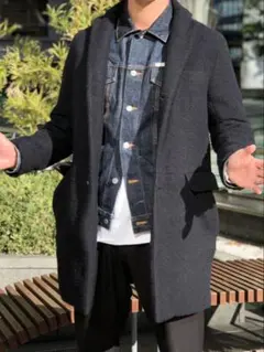 BEAUTY&YOUTH ブラック チェスターコート Sサイズ