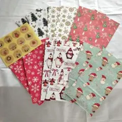 ✨新品✨ギフトバッグ 紙袋 クリスマス角底袋 12枚入り ラッピング 袋
