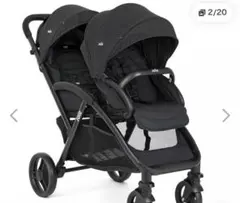 新品　KATOJI Joie ベビーカー　エヴァライトデュオ　ブラックのサムネイル