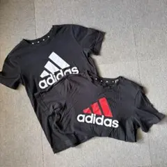 adidas 半袖Tシャツ 2枚セット ブラック サイズ150のサムネイル