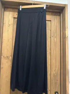 きれいめ ブラック ワイドパンツ スラックス