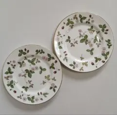 (新品)ウェッジウッド 21cmケーキデザート皿 ワイルドストロベリーのサムネイル