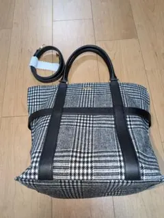【値下げ】サマンサタバサプチチョイス チェック柄トートバッグ 2way 美品