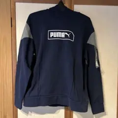 PUMA ネイビー フード付きパーカー