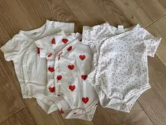 SHEIN ベビー肌着 1-3M ハート柄
