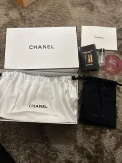 CHANEL ギフト箱と巾着袋セットサンプル付き