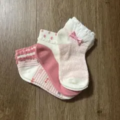 ベビー/キッズ靴下 3足セット ピンク系