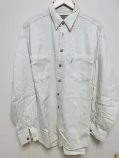 Levi's_ホワイト LS shirt_L