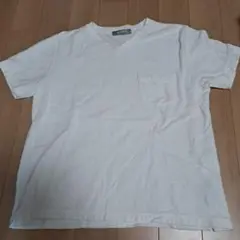 nano ホワイト Vネック Tシャツ