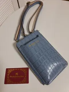 未使用 Modaprincepe モーダプリンチペ クロコ型押しスマホショルダー