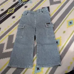 DOUBLE.B ストライプ カーゴパンツ 90センチ