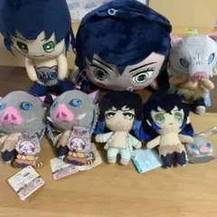 嘴平伊之助 ぬいぐるみ 8体セット 鬼滅の刃