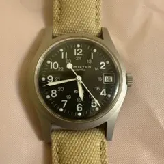 あ*子様 HAMILTON Khaki クォーツ 腕時計 デイト 9797 電池 - メルカリ